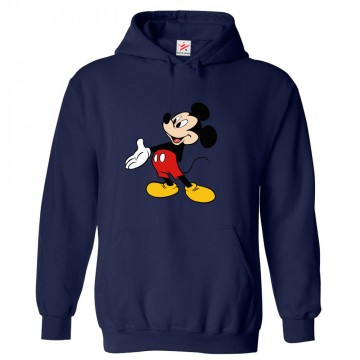 Animated Mouse Cartoon Character Classic Unisex Kids and Adults Pullover Hoodie for Cartoon Fans